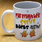 Kicks Ash Firefighter Coffee Mug